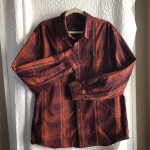 Prana men’s plaid cotton shirt